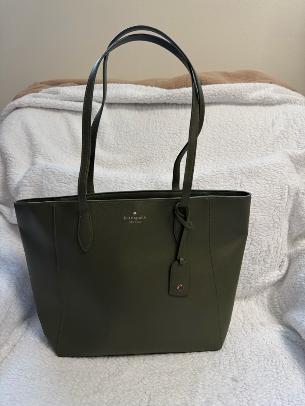 kate spade Olive Green Leather Tote